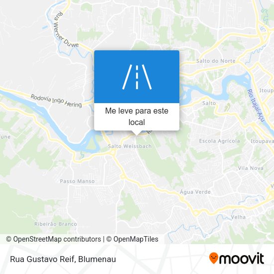 Rua Gustavo Reif mapa