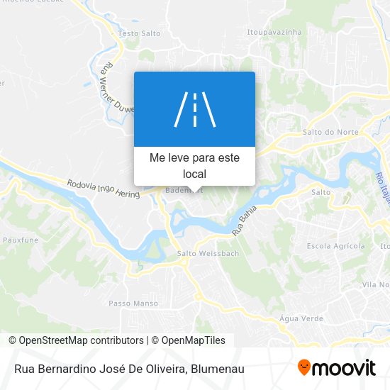 Rua Bernardino José De Oliveira mapa