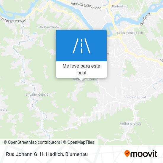 Rua Johann G. H. Hadlich mapa
