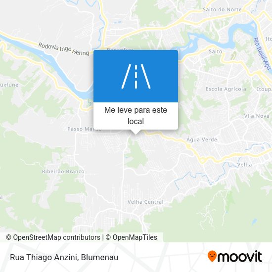 Rua Thiago Anzini mapa