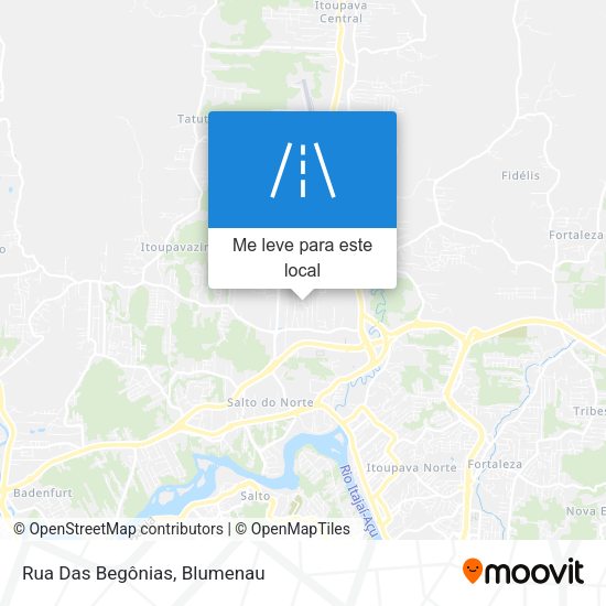 Rua Das Begônias mapa