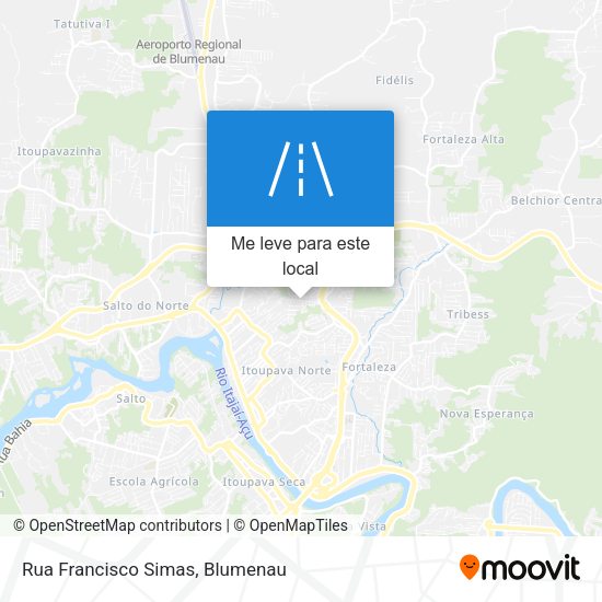 Rua Francisco Simas mapa