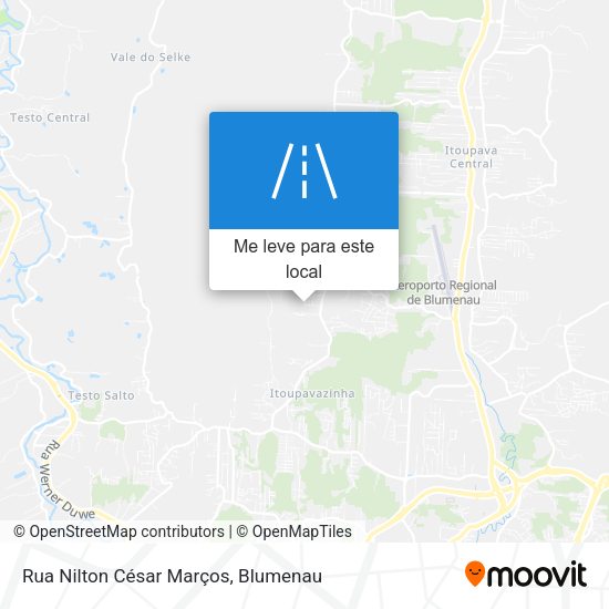 Rua Nilton César Marços mapa