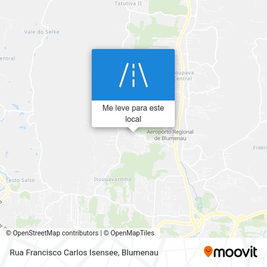 Rua Francisco Carlos Isensee mapa