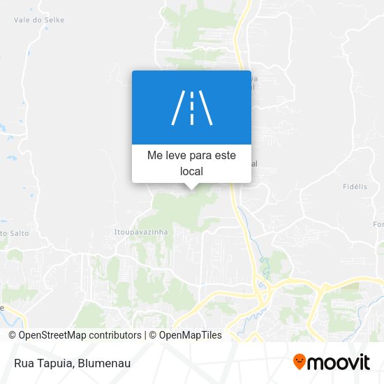 Rua Tapuia mapa
