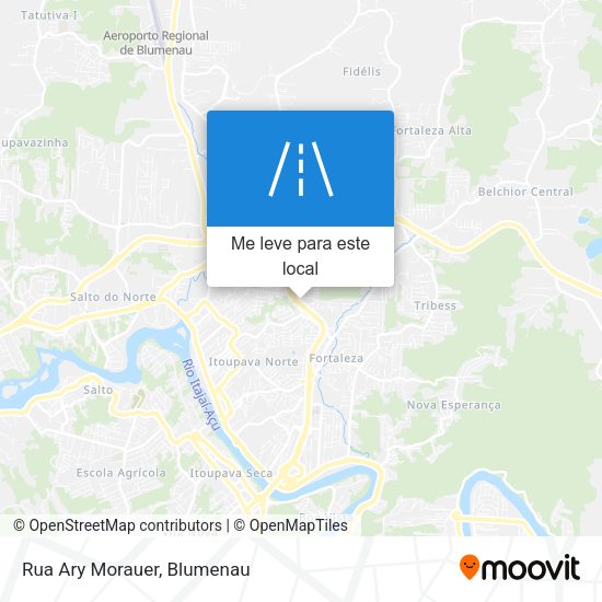 Rua Ary Morauer mapa