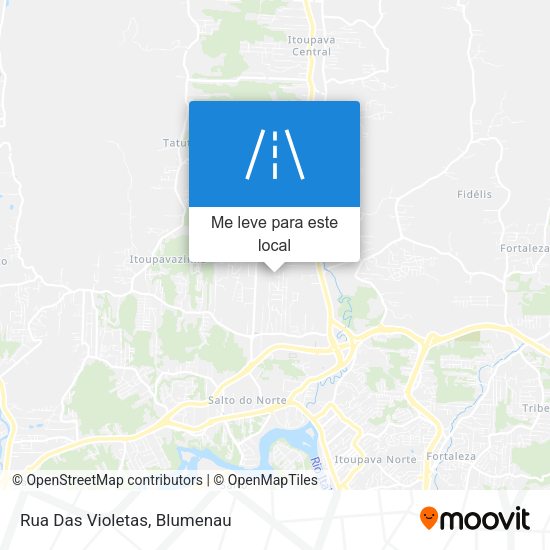 Rua Das Violetas mapa