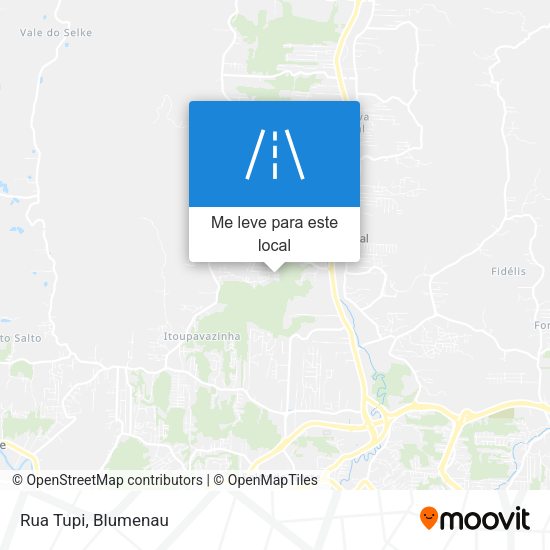 Rua Tupi mapa