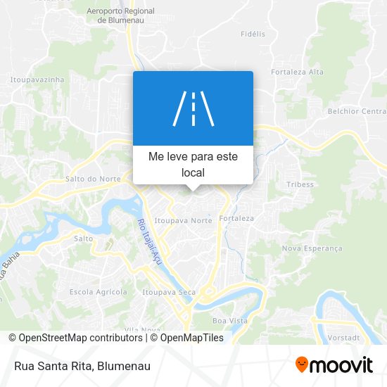 Rua Santa Rita mapa