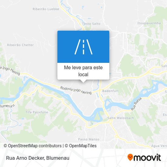 Rua Arno Decker mapa
