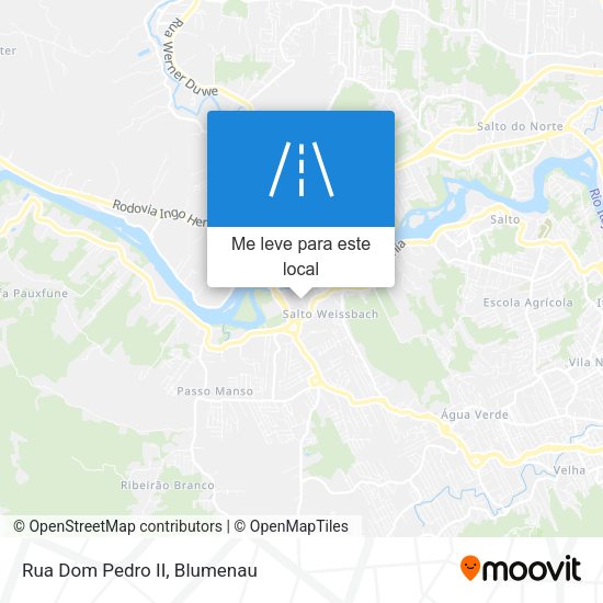 Rua Dom Pedro II mapa