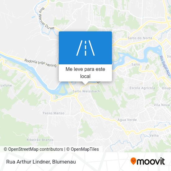 Rua Arthur Lindner mapa