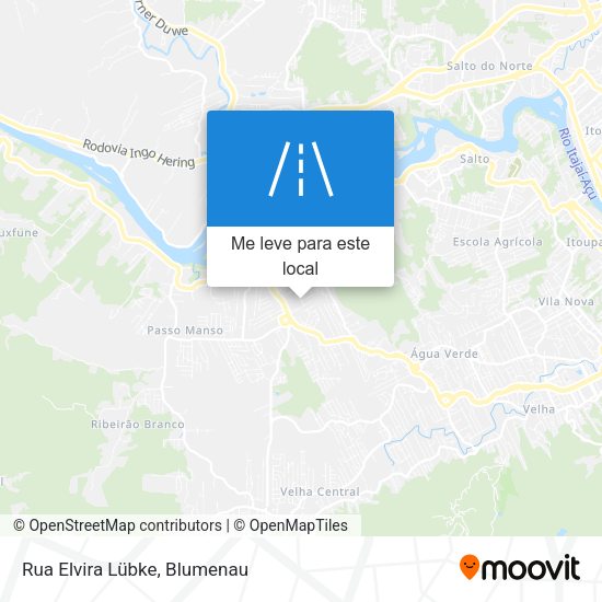 Rua Elvira Lübke mapa