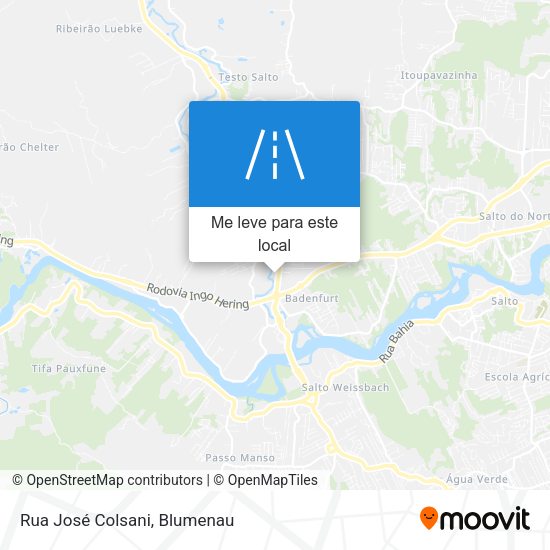 Rua José Colsani mapa