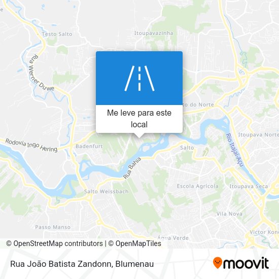 Rua João Batista Zandonn mapa