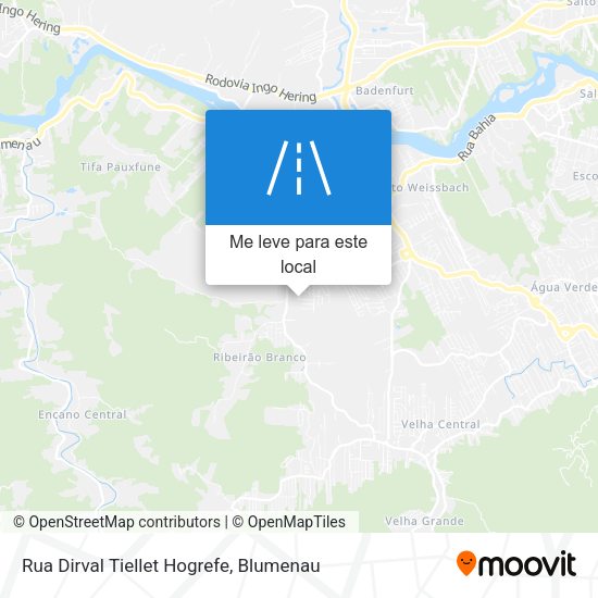 Rua Dirval Tiellet Hogrefe mapa