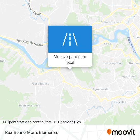 Rua Benno Morh mapa