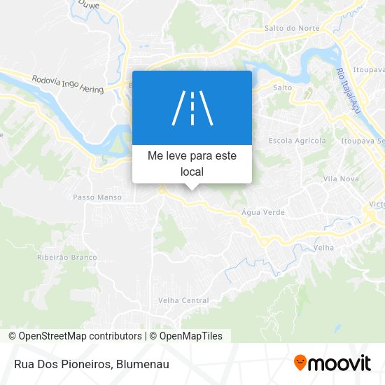 Rua Dos Pioneiros mapa