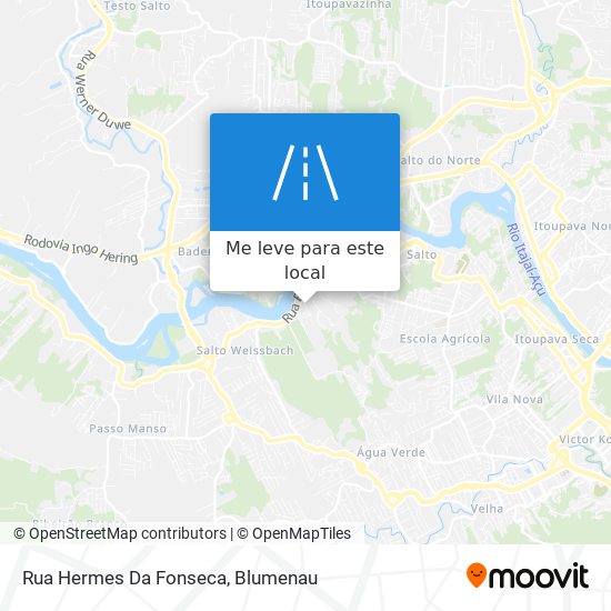 Rua Hermes Da Fonseca mapa