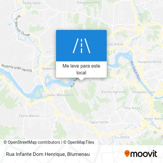 Rua Infante Dom Henrique mapa