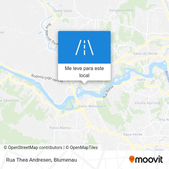 Rua Thea Andresen mapa