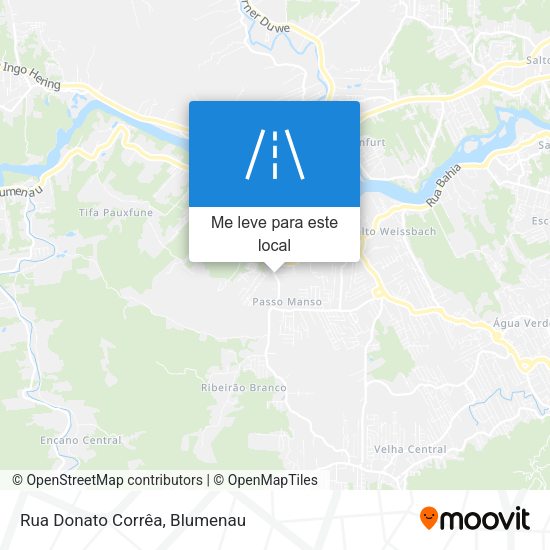 Rua Donato Corrêa mapa