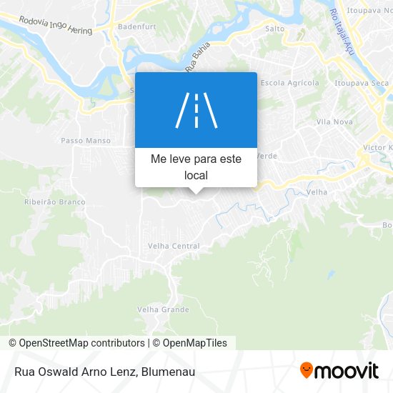 Rua Oswald Arno Lenz mapa