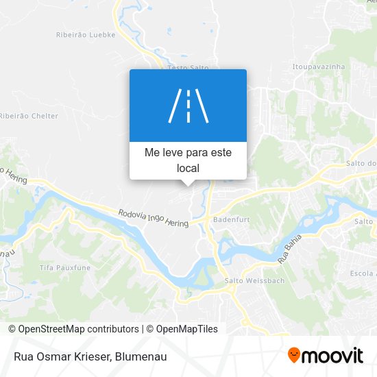 Rua Osmar Krieser mapa
