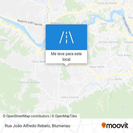 Rua João Alfredo Rebelo mapa