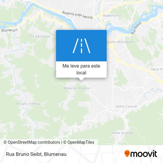 Rua Bruno Seibt mapa