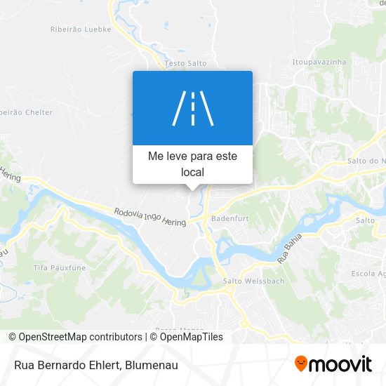Rua Bernardo Ehlert mapa