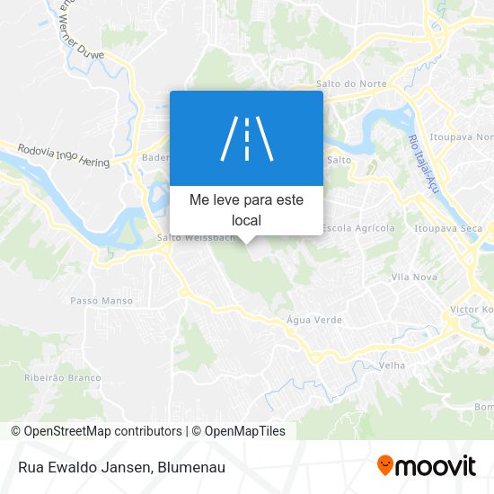 Rua Ewaldo Jansen mapa