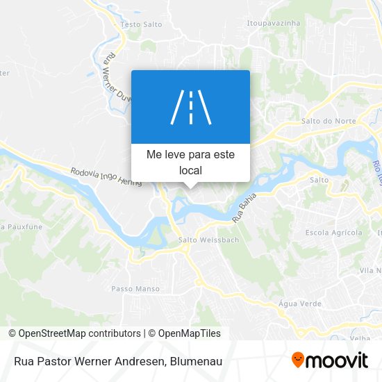 Rua Pastor Werner Andresen mapa
