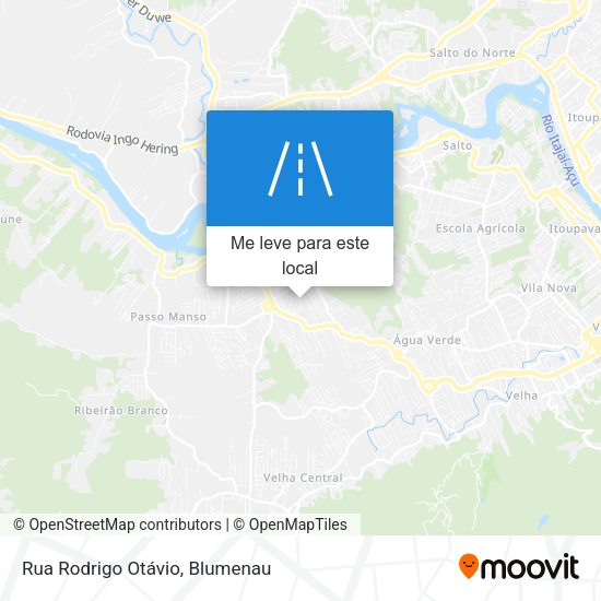 Rua Rodrigo Otávio mapa