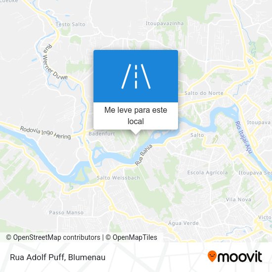 Rua Adolf Puff mapa