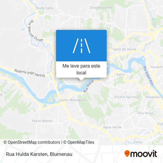 Rua Hulda Karsten mapa