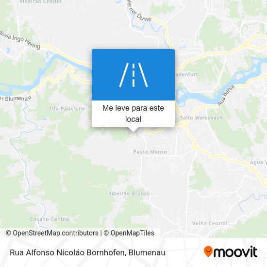 Rua Alfonso Nicoláo Bornhofen mapa