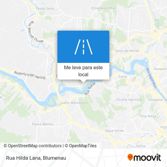 Rua Hilda Lana mapa