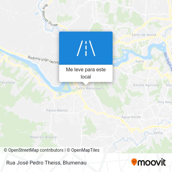 Rua José Pedro Theiss mapa