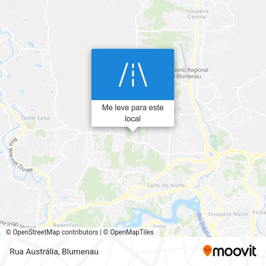 Rua Austrália mapa