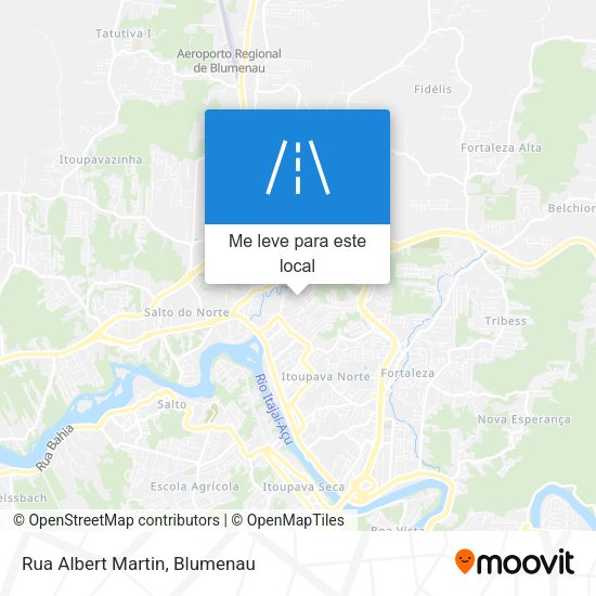 Rua Albert Martin mapa