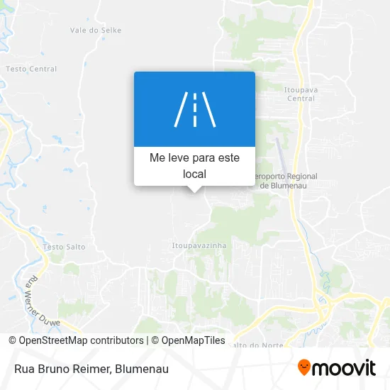 Rua Bruno Reimer mapa