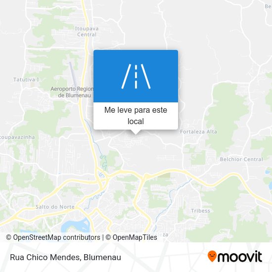 Rua Chico Mendes mapa