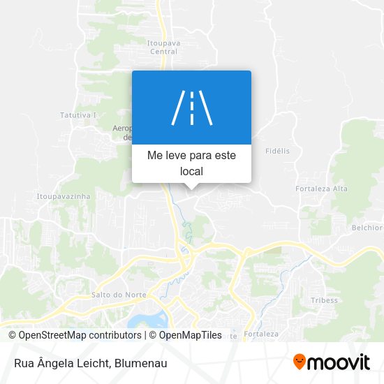Rua Ângela Leicht mapa