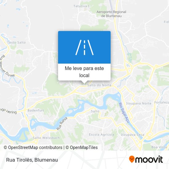 Rua Tirolês mapa
