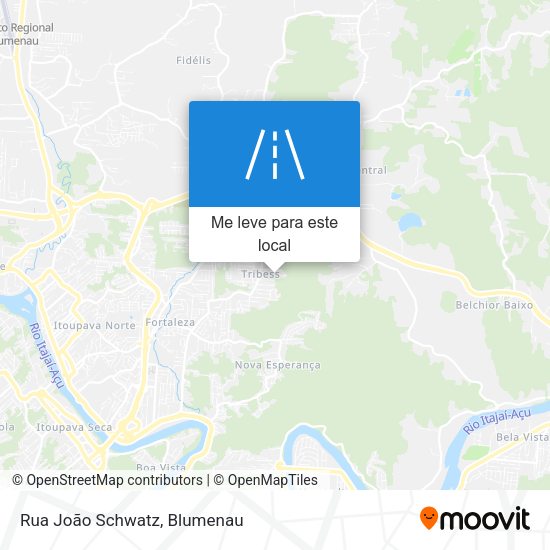 Rua João Schwatz mapa