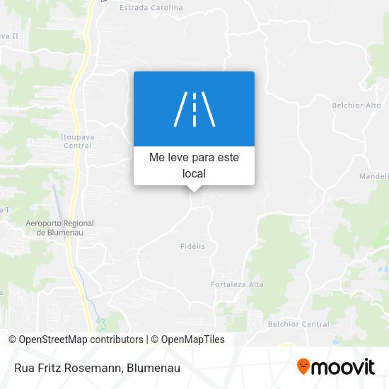Rua Fritz Rosemann mapa