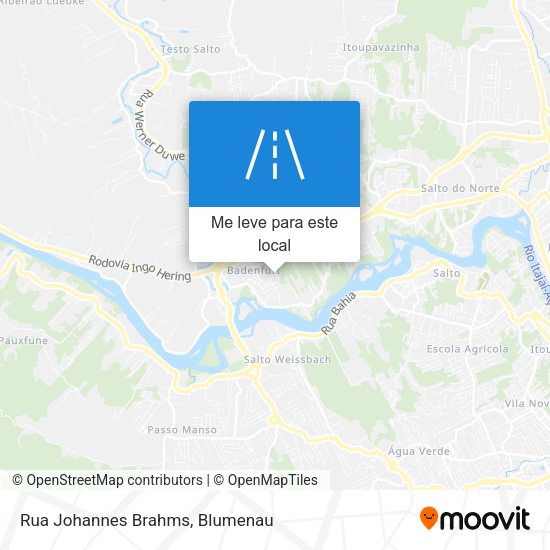 Rua Johannes Brahms mapa