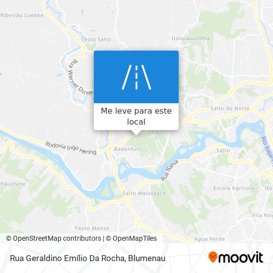 Rua Geraldino Emílio Da Rocha mapa