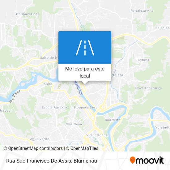 Rua São Francisco De Assis mapa